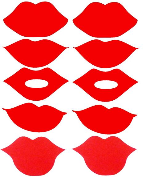 Lips Cut Out Printable